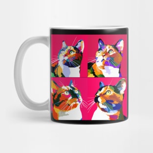 Cat Calico Pop Art - Cat Lover Gift Mug